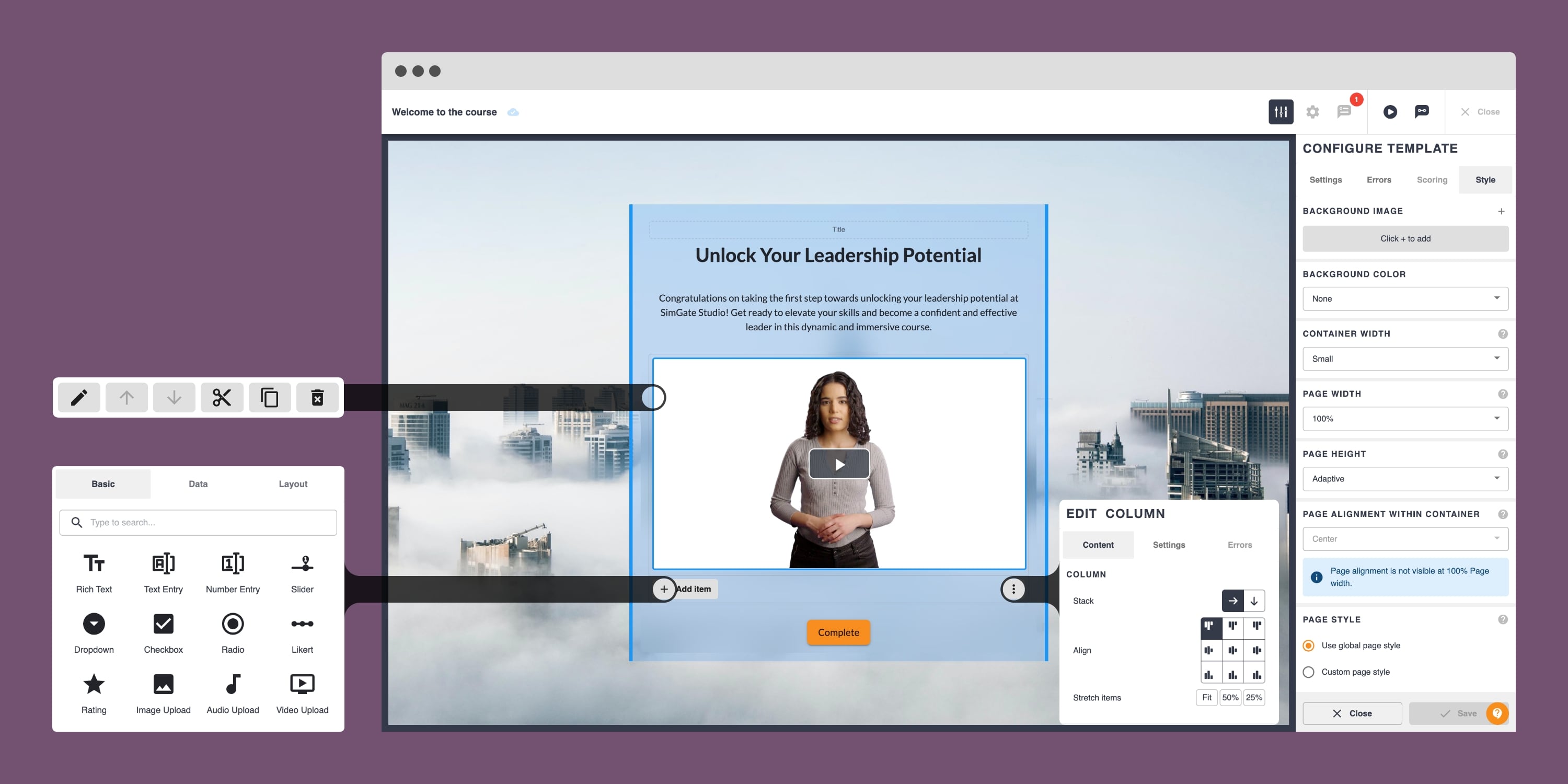 Page editor