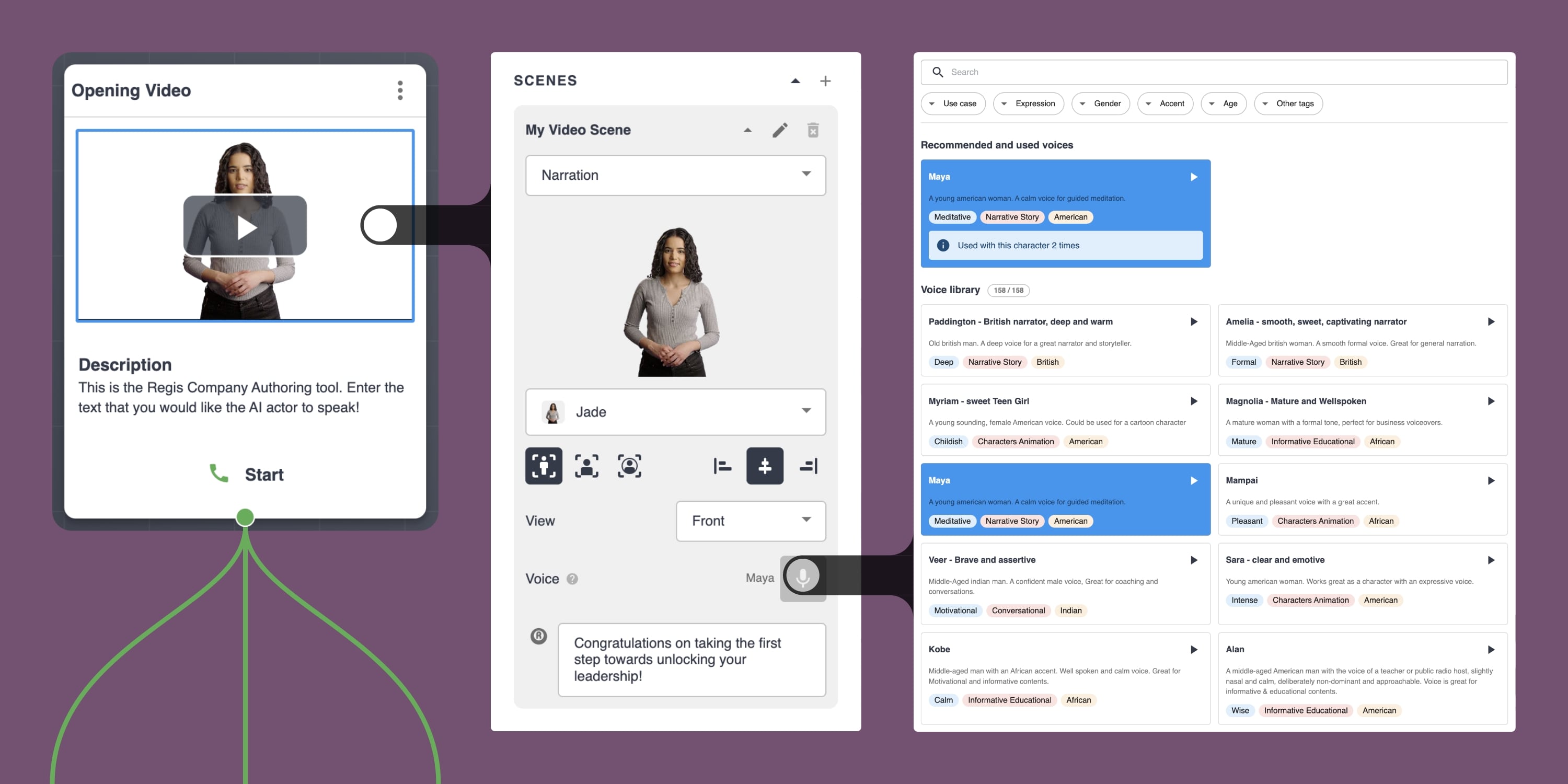 Avatar voice picker